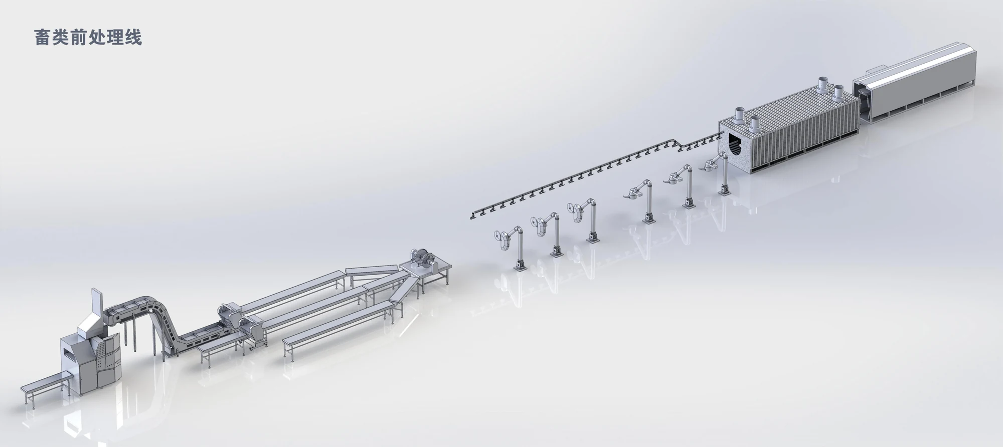 Livestock meat production line