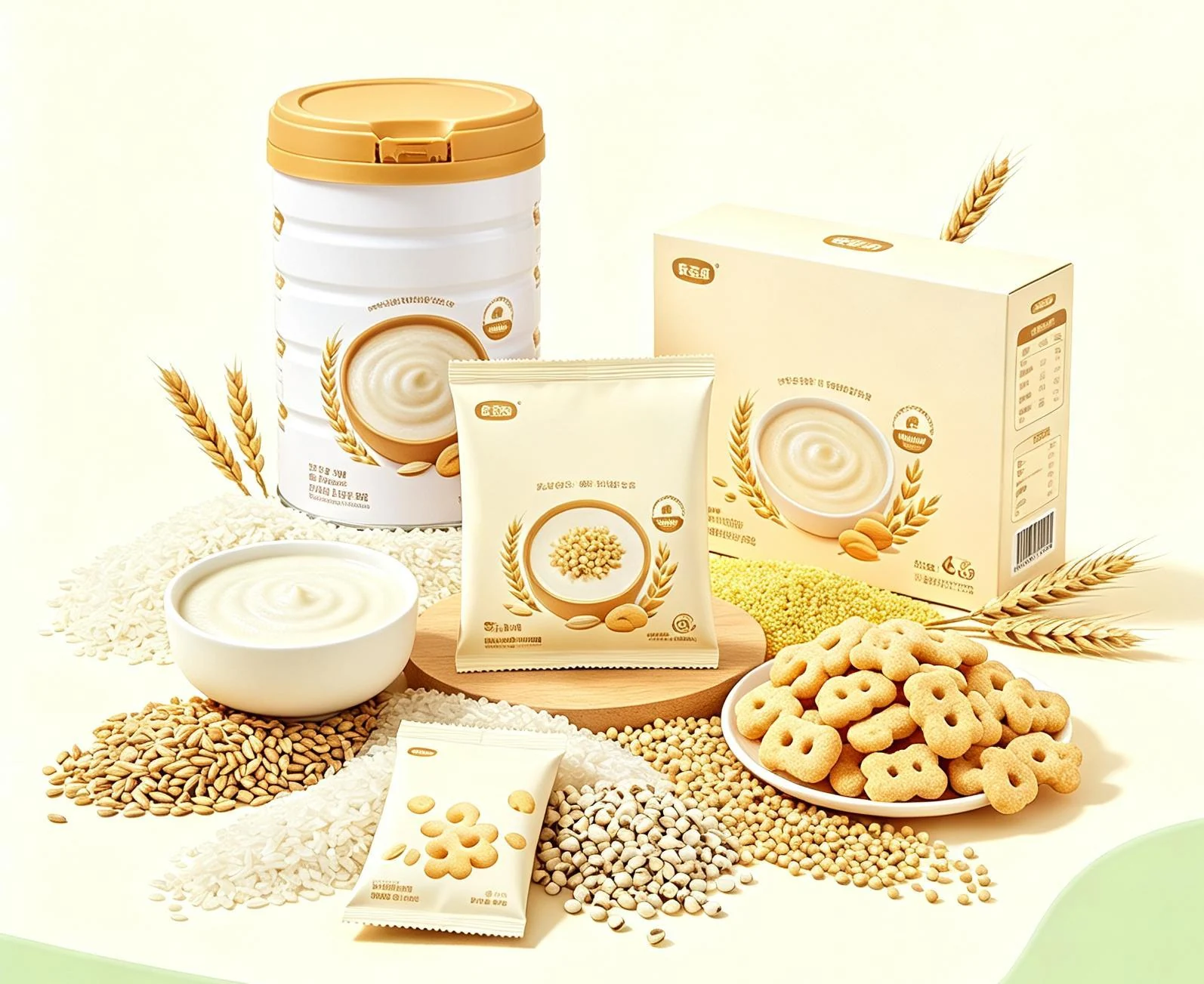 Infant cereal foods