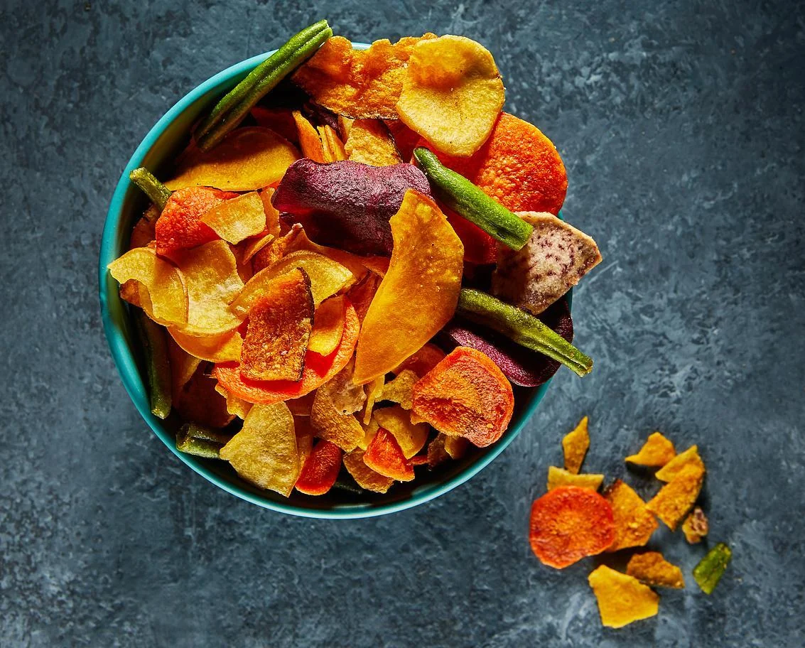 Fried fruit crisps