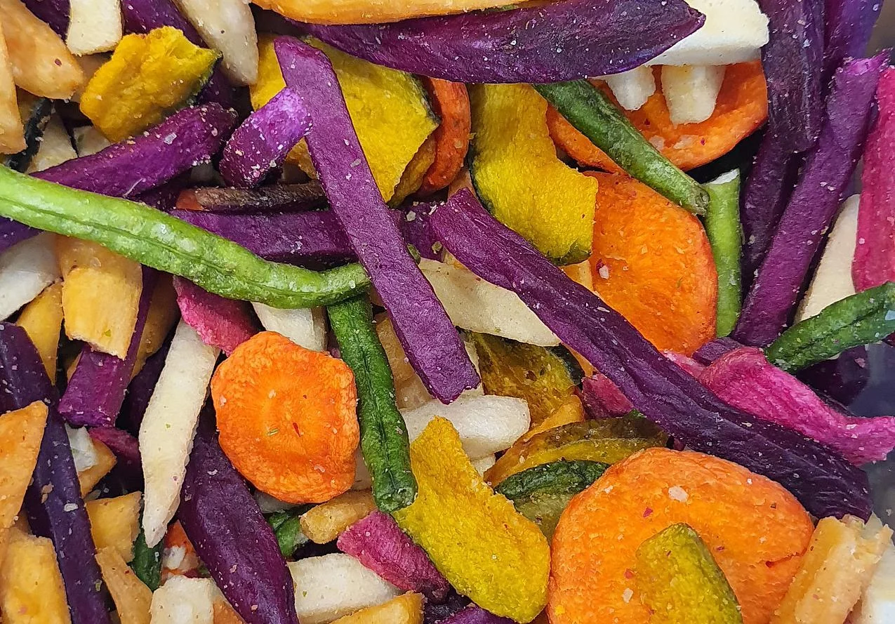 Fried vegetable crisps