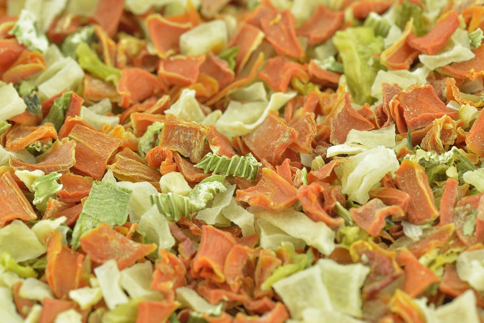 Dehydrated vegetables
